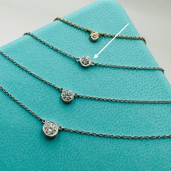 Tiffany & Co. .15 Diamonds by the Yard Bracelet in Platinum 6” with Packaging - Picture 1 of 11